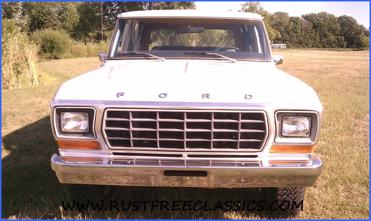 1978 Bronco Ranger Xlt Blue White White Top 4x4 4 Speed 78